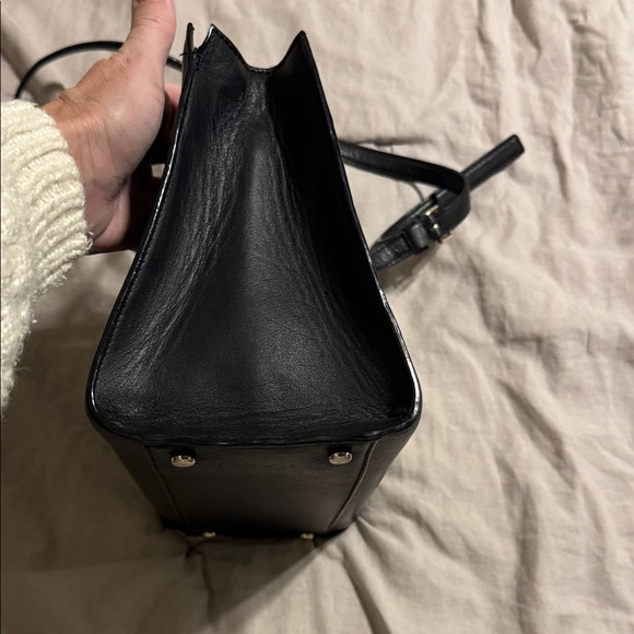 Kate Spade Black Shoulder Bag with Silver Rings - Picture 4 of 6